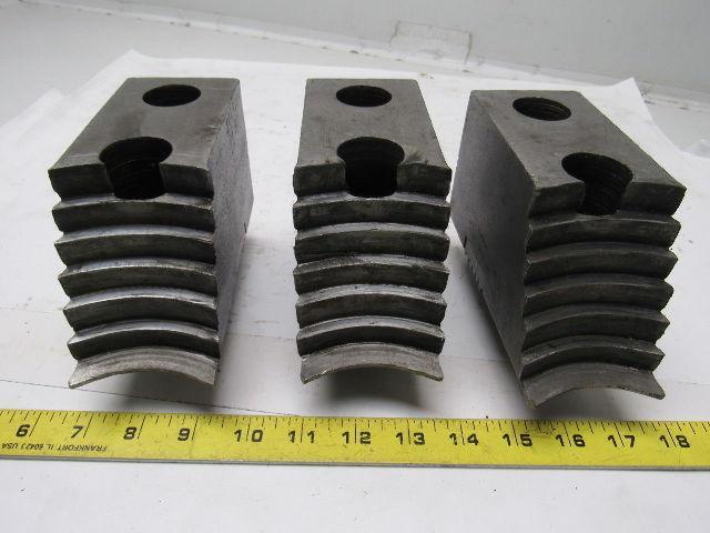 Huron T11248 Lathe Chuck Soft Jaws 6"L x 2-1/2"W X3-1/4"T Lot of 3