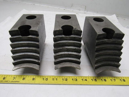 Huron T11248 Lathe Chuck Soft Jaws 6"L x 2-1/2"W X3-1/4"T Lot of 3