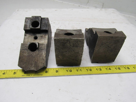 Huron T15 Lathe Chuck Soft Jaws 5-1/2"L x 2-1/2"W X3-1/4"T Lot of 3