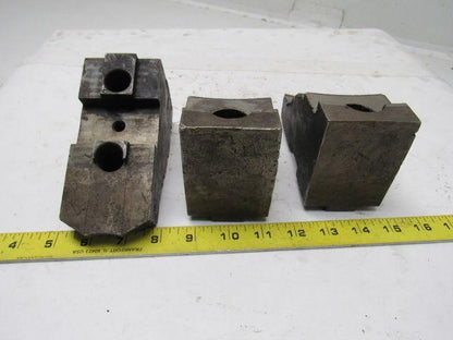 Huron T15 Lathe Chuck Soft Jaws 5-1/2"L x 2-1/2"W X3-1/4"T Lot of 3