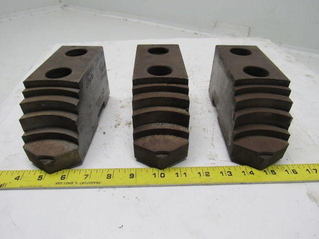 Cushman 05-213424 Lathe Chuck Soft Jaws 6-3/4"L x 2-1/2"W X3-1/4"T Lot of 3