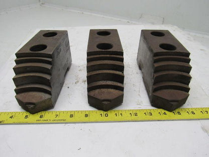 Cushman 05-213424 Lathe Chuck Soft Jaws 6-3/4"L x 2-1/2"W X3-1/4"T Lot of 3