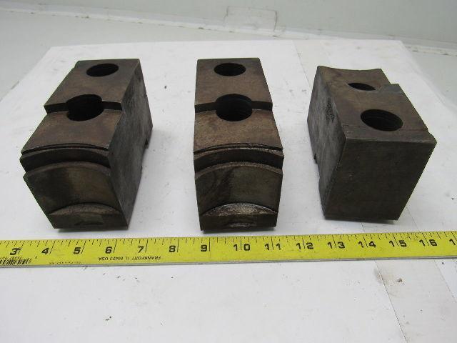 Huron T11248 Lathe Chuck Soft Jaws 6"L x 2-1/2"W X3-1/4"T Lot of 3