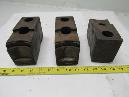 Huron T11248 Lathe Chuck Soft Jaws 6"L x 2-1/2"W X3-1/4"T Lot of 3