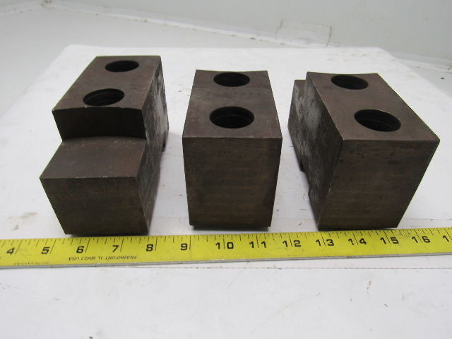 Huron T11248 Lathe Chuck Soft Jaws 6"L x 2-1/2"W X3-1/4"T Lot of 3
