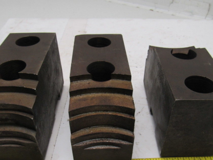Huron T11248 Lathe Chuck Soft Jaws 6"L x 2-1/2"W X3-1/4"T Lot of 3