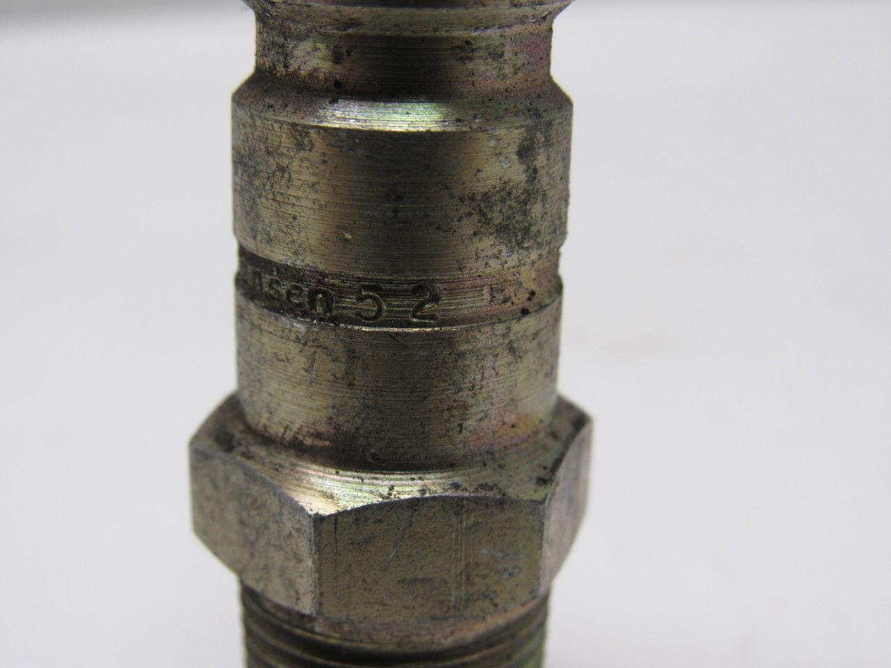 Hanson #52 Steel Male Ball Lock Pneumatic Quick Connect Fitting 3/8 NPT Male