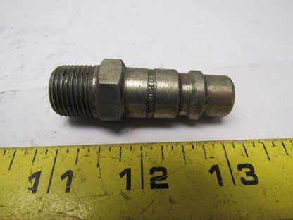 Hanson #52 Steel Male Ball Lock Pneumatic Quick Connect Fitting 3/8 NPT Male