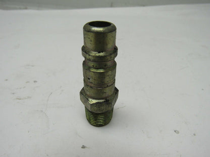 Hanson #52 Steel Male Ball Lock Pneumatic Quick Connect Fitting 3/8 NPT Male