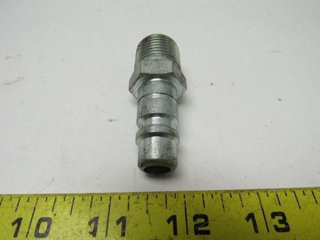 Hanson/Dixon #54E Steel Male Ball Lock Pneumatic Quick Connect  3/8 NPT Male