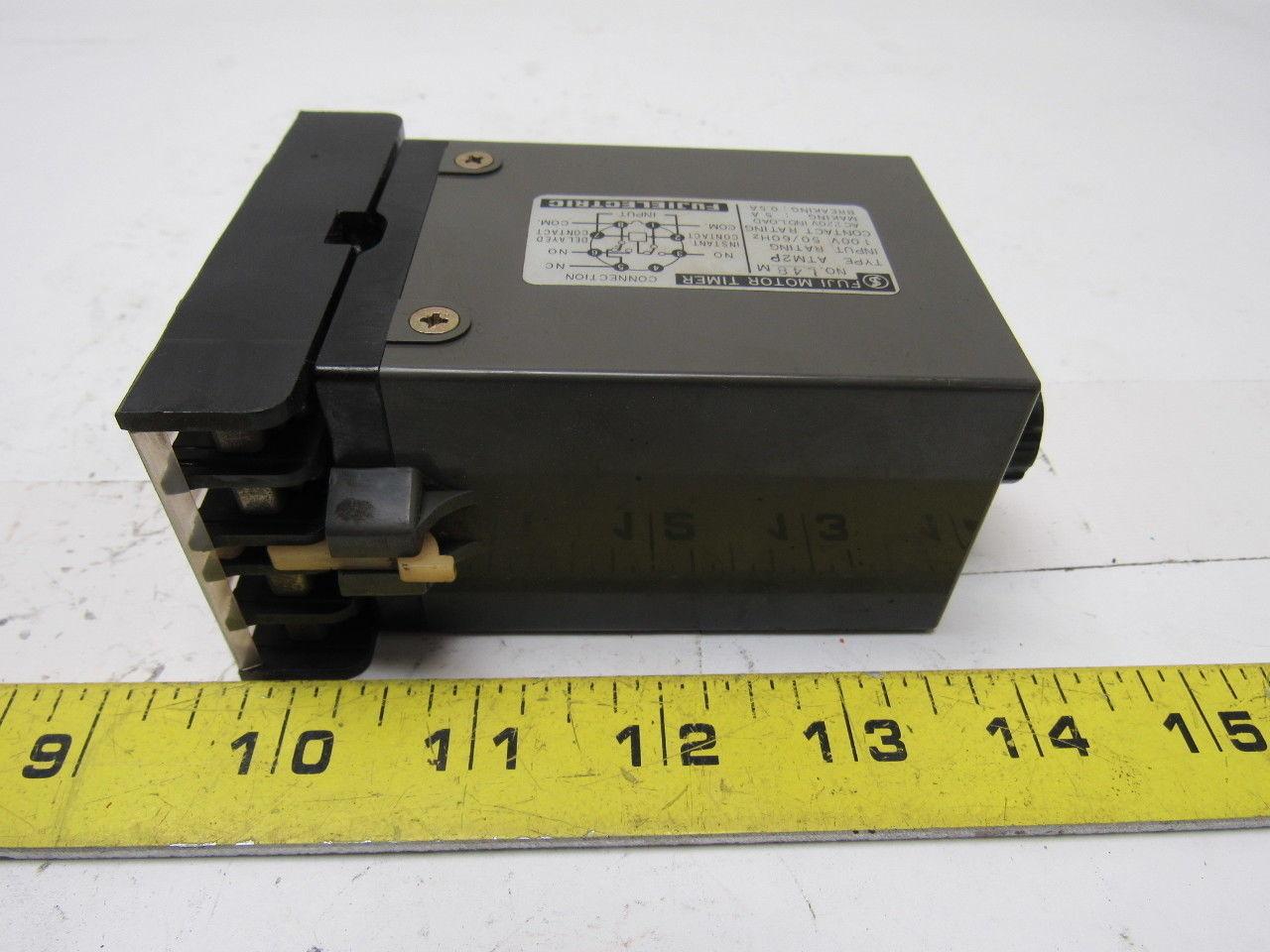 Fuji Electric :48M ATM2P Motor Timer 0-6 Seconds w/Base Recept