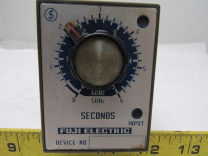 Fuji Electric :48M ATM2P Motor Timer 0-6 Seconds w/Base Recept