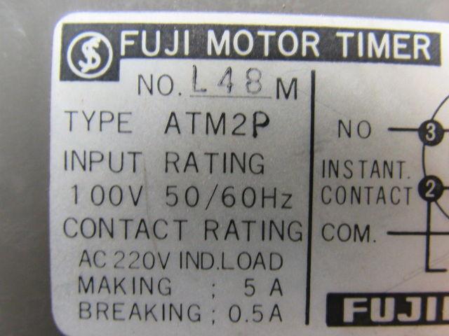 Fuji Electric :48M ATM2P Motor Timer 0-6 Seconds w/Base Recept