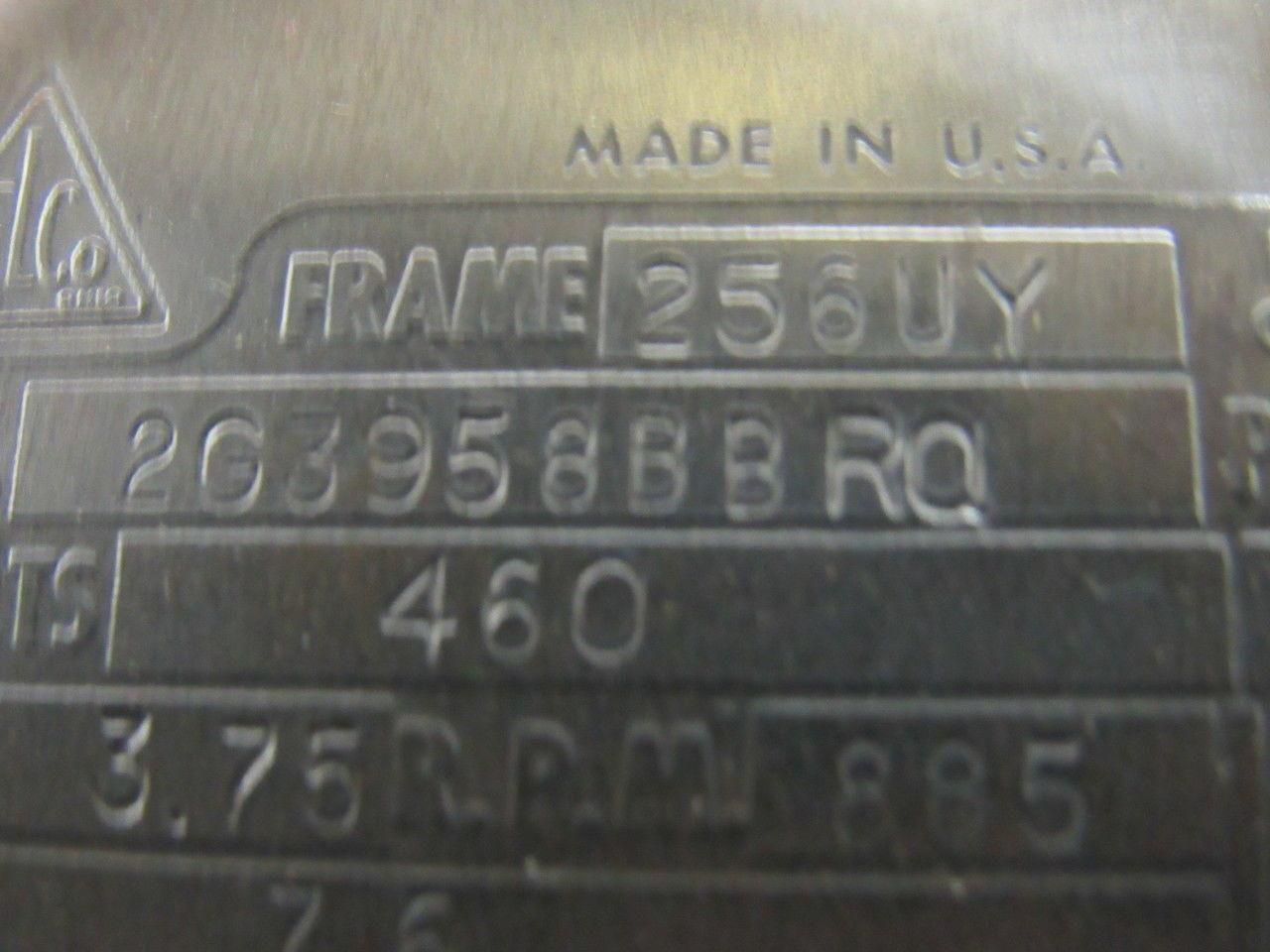 DELCO STEARNS 2G3958BBRQ 3-3/4 & 7-1/2 HP 2 Speed Electric Motor 885&1760RPM