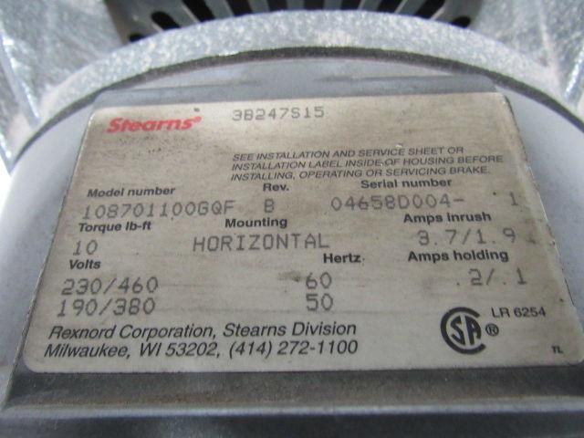 DELCO STEARNS 2G3958BBRQ 3-3/4 & 7-1/2 HP 2 Speed Electric Motor 885&1760RPM