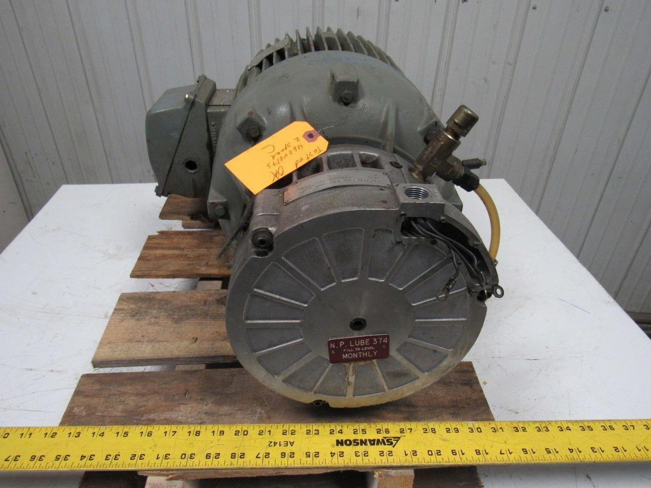 WESTINGHOUSE 7-1/2 / 3-3/4HP LIFELINE T 2 Speed Electric Motor 880/1770RPM 256U