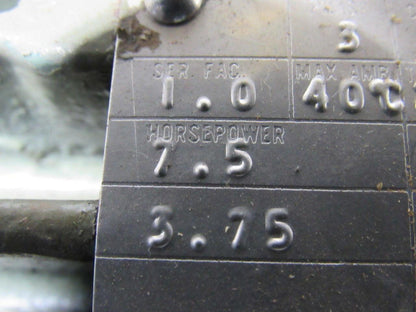 WESTINGHOUSE 7-1/2 / 3-3/4HP LIFELINE T 2 Speed Electric Motor 880/1770RPM 256U