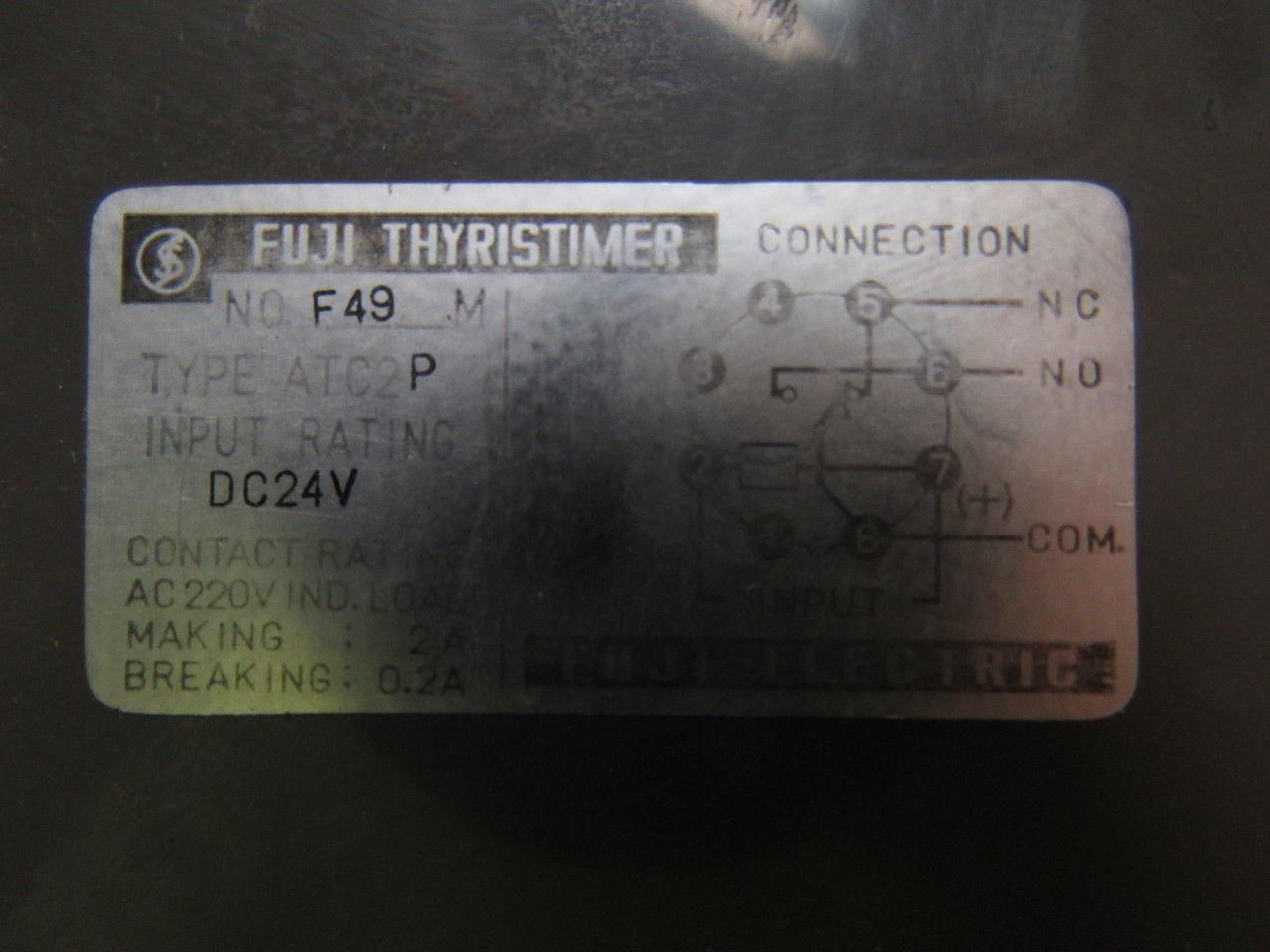 Fuji Electric F49 M ATC2P Thyristimer w/Base Recept Base 0.3-3 Seconds