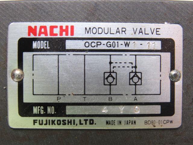 Nachi OCP-G01-W1-11 Pilot Operated Check Modular Valve Hydraulic