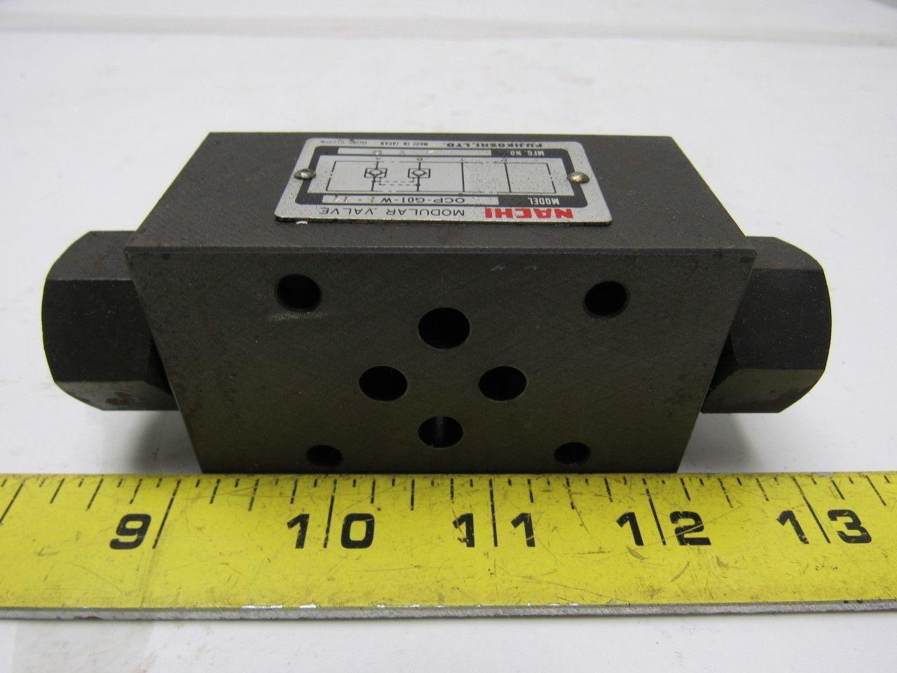 Nachi OCP-G01-W1-11 Pilot Operated Check Modular Valve Hydraulic