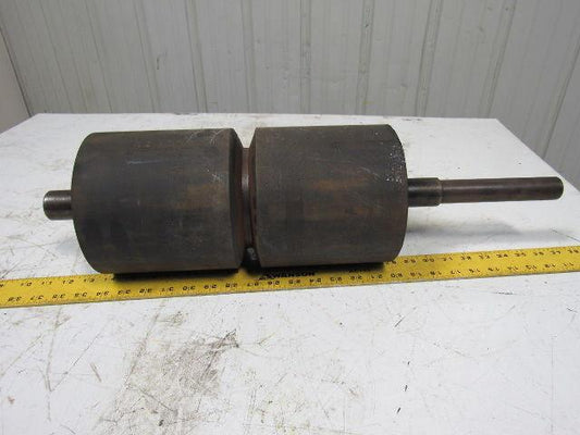 Rubber Coated Steel Conveyor Pulley Roller 6-3/4"x13-3/4"L