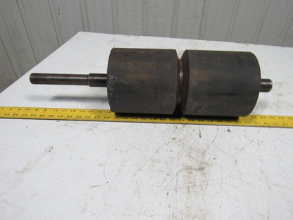 Rubber Coated Steel Conveyor Pulley Roller 6-3/4"x13-3/4"L
