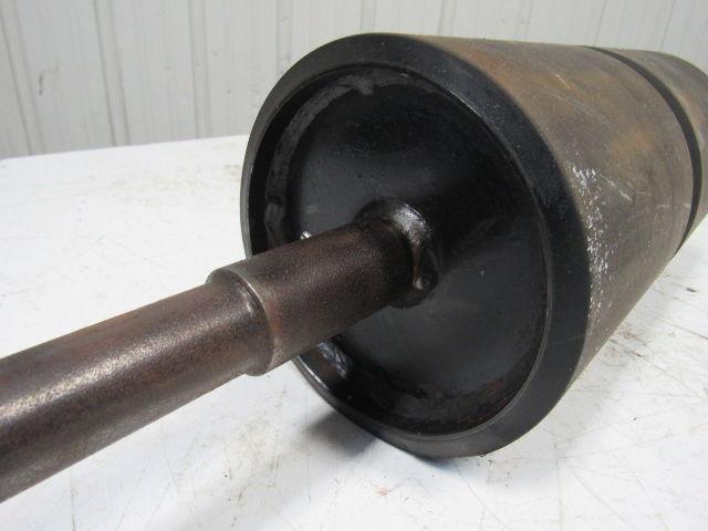 Rubber Coated Steel Conveyor Pulley Roller 6-3/4"x13-3/4"L