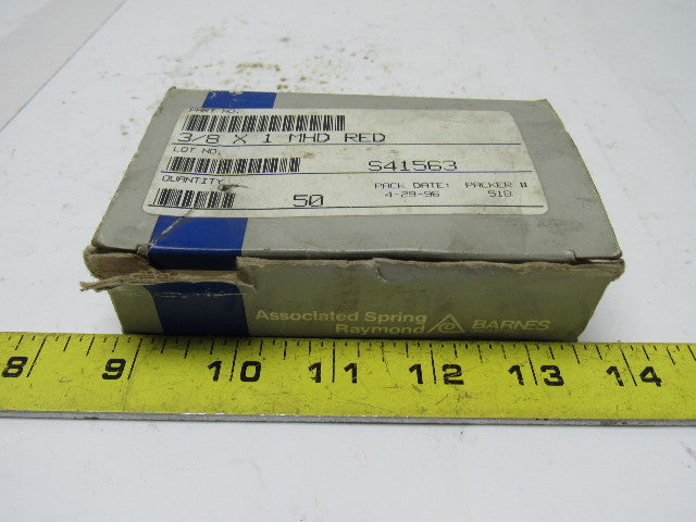 Raymond Barnes 3/8 X 1 MHD RED 3/8" X 1" Red Die Springs Box Of 50