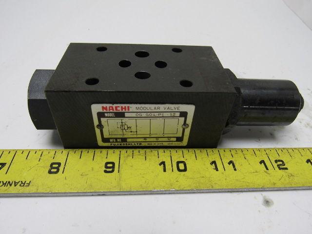 Nachi OG-G01-P1-12 Pressure Control Reducing Modular Valve 10.6-21.2gpm 3571psi