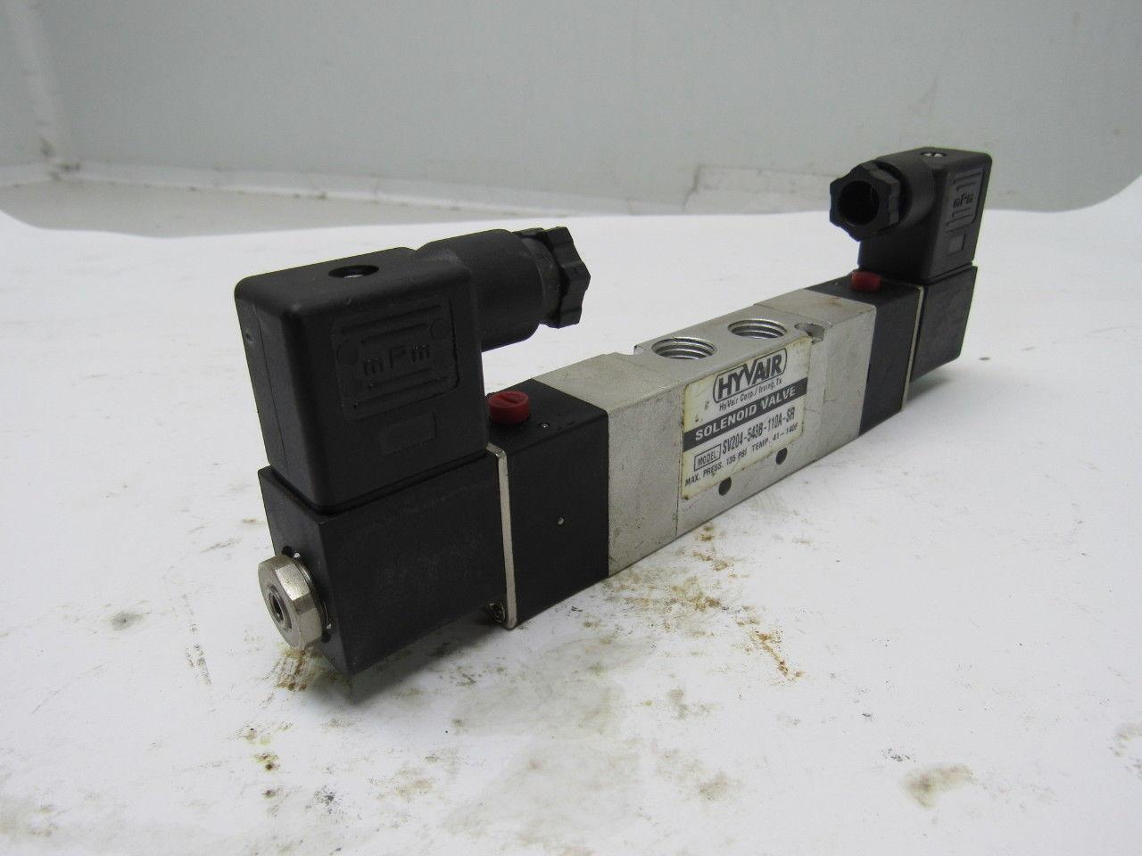 Hyvair SV204-543B-110A-SR Pneumatic Air Valve 110 VAC Solenoid 1/2" Ports