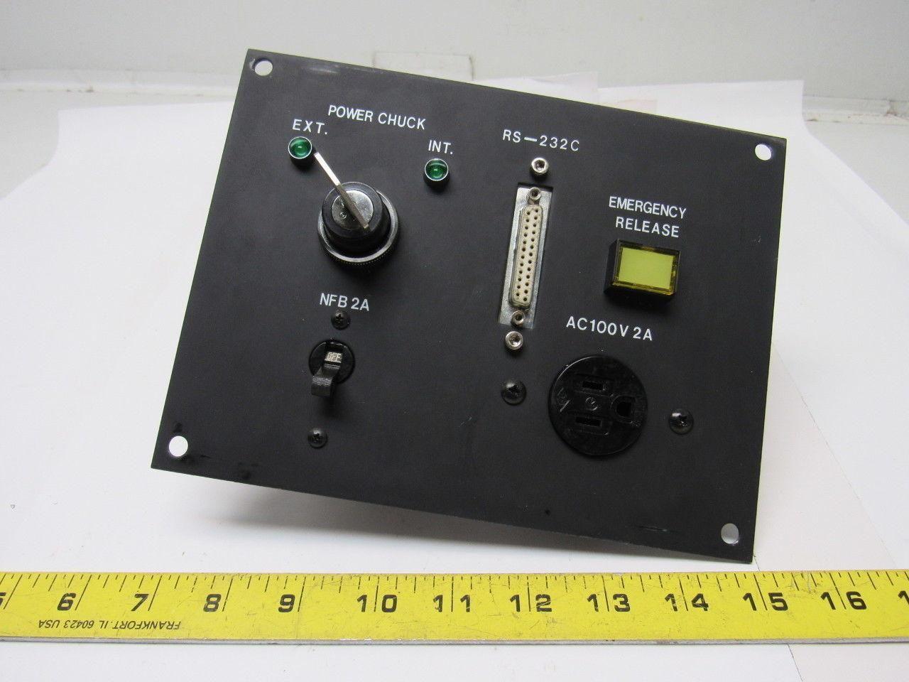 Hyundai HIT 15 CNC Lathe Operator Panel Chuck Emergency Release NFB 2A