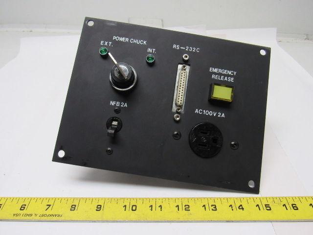 Hyundai HIT 15 CNC Lathe Operator Panel Chuck Emergency Release NFB 2A