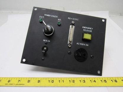 Hyundai HIT 15 CNC Lathe Operator Panel Chuck Emergency Release NFB 2A