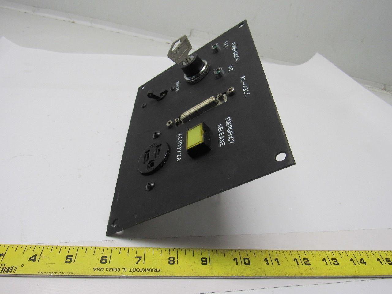 Hyundai HIT 15 CNC Lathe Operator Panel Chuck Emergency Release NFB 2A