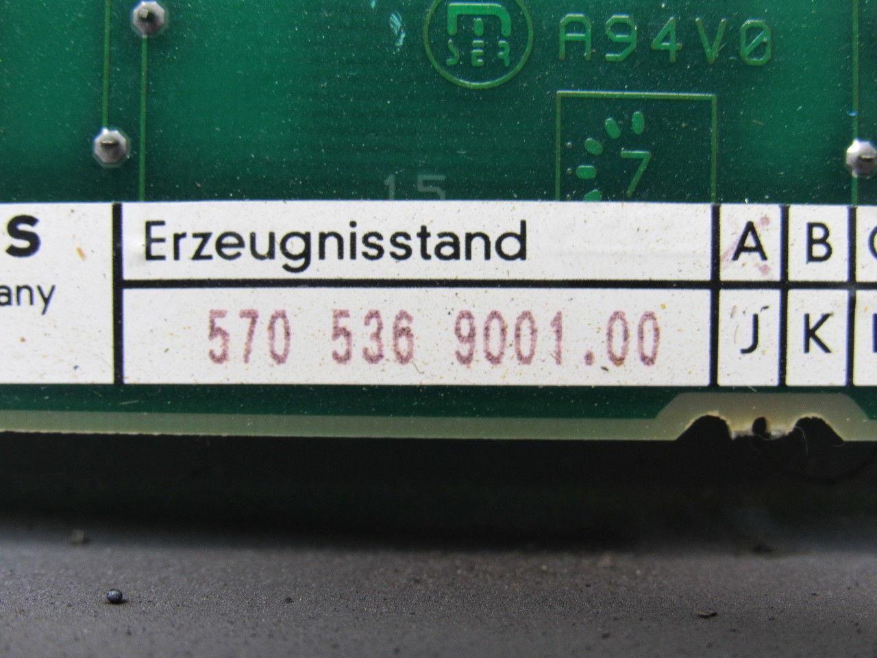 Siemens PA6-20GK 10GF 570 536 9001.00 570537.9101.00 Display Monitor HIT 15S