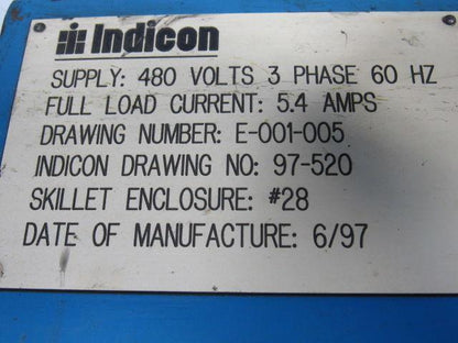 RAPISTAN 480V 5.4AMP Conveyor Machine Controller W/Reversing Starter Control Box