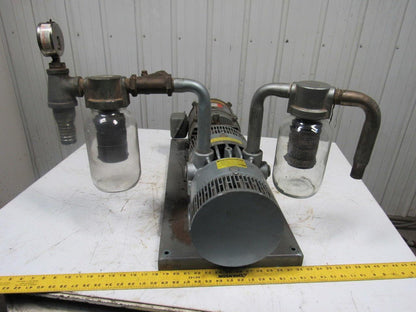 GAST 6066-V107A-T339 55CFM 15PSI 3HP Rotary Vane Oil-Less Vacuum Air Pump 3Ph