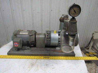 GAST 6066-V107A-T339 55CFM 15PSI 3HP Rotary Vane Oil-Less Vacuum Air Pump 3Ph