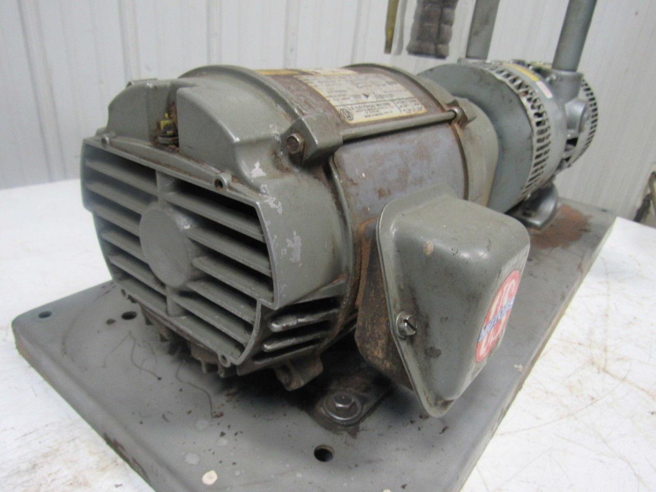 GAST 6066-V107A-T339 55CFM 15PSI 3HP Rotary Vane Oil-Less Vacuum Air Pump 3Ph