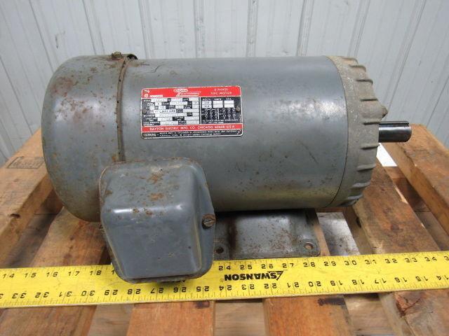 Dayton 3N464 5HP 1740RPM 230/460V 3PH Electric Motor