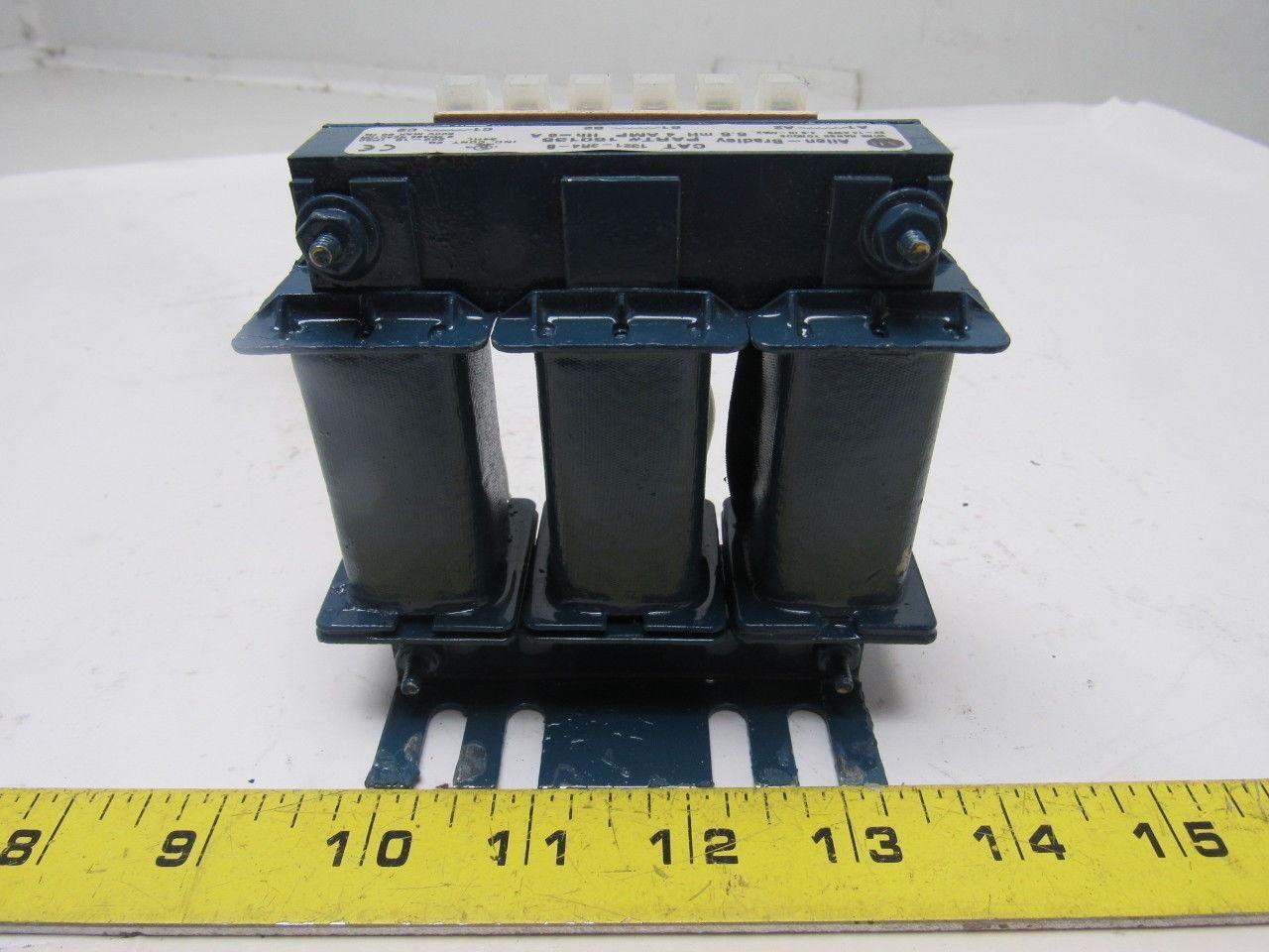 A-B Allen Bradley 1321-3R4-B Phase Line Reactor 600V  4A 3Ph