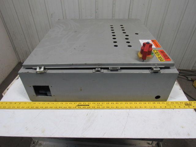 Sarkh SEC-303008LP 30"x30"x8" Electrical Enclosure W/30A Disconnect Wall Mount