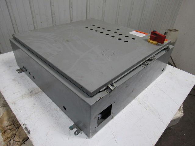 Sarkh SEC-303008LP 30"x30"x8" Electrical Enclosure W/30A Disconnect Wall Mount