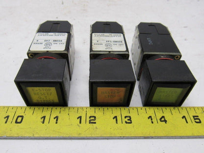 ALLEN BRADLEY 800MB CA1,CA6,CA9 Lighted 800m-XAS 1 Each Red Green & Yellow