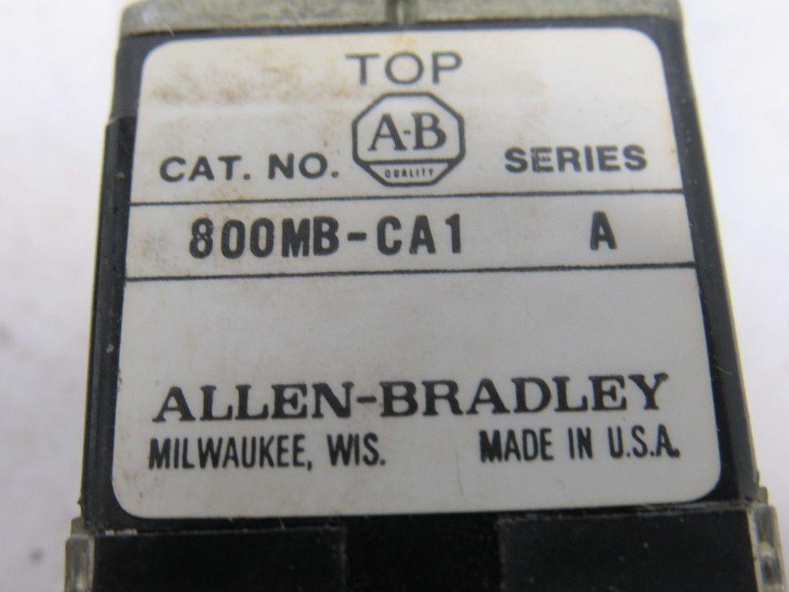 ALLEN BRADLEY 800MB CA1,CA6,CA9 Lighted 800m-XAS 1 Each Red Green & Yellow