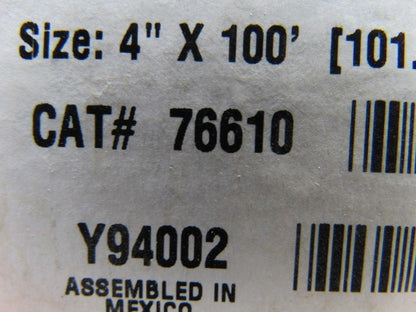 Brady 76610 Label Tape Cartridge Clear 100' L 4" W