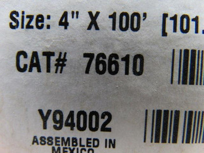 Brady 76610 Label Tape Cartridge Clear 100' L 4" W