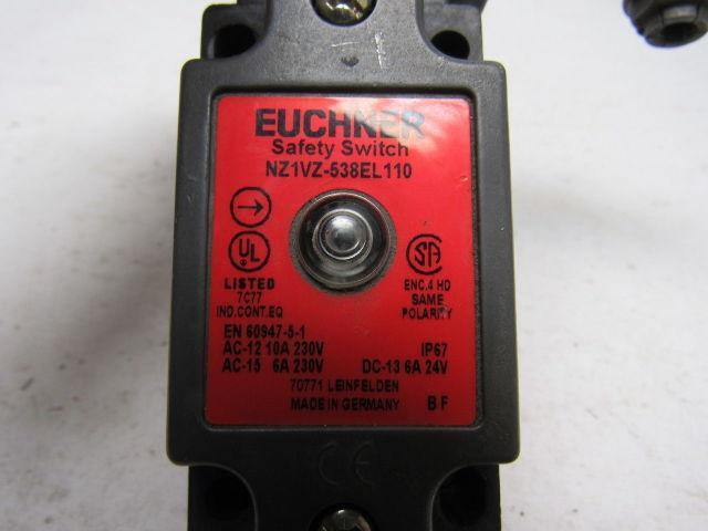 EUCHNER NZ1VZ-538EL110 Safety Switch W/ Key Lot/5 Limit Switch