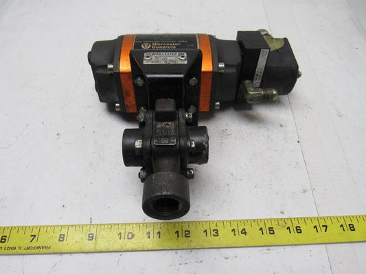 Worchester Controls Series 39 Model 10 Pneumatic Actuator W/1/2" NPT 3-Way Valve