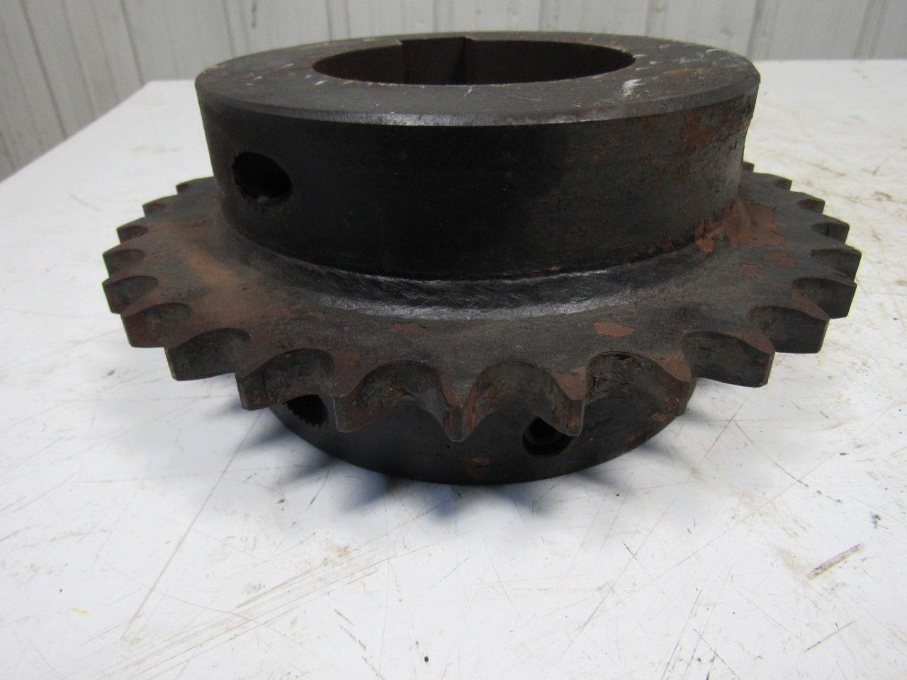32 Tooth 100  Split Roller Chain Sprocket 4-3/8" Keyed Bore